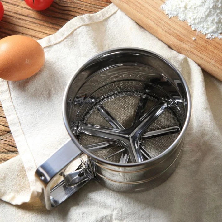 Stainless Steel Handheld Flour Sieve Cup