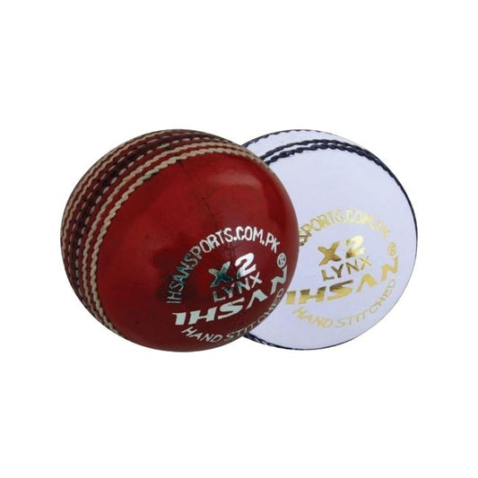 Ihsan Lynx X-2 Cricket Ball (Pack of 6) Built for Bounce, Crafted for Control