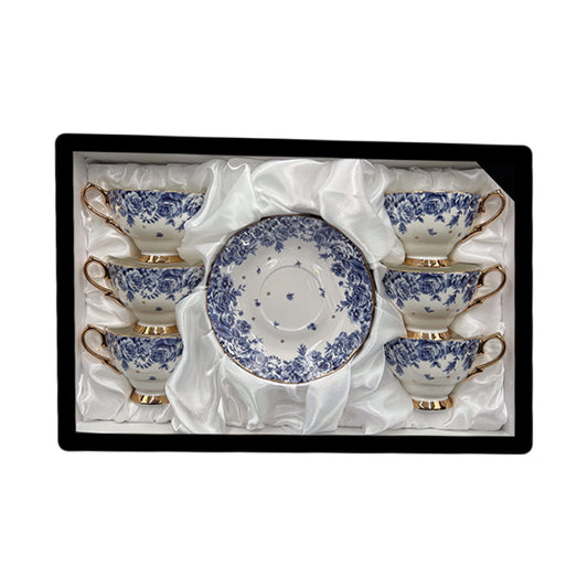 Wildflower Cup & Saucer Set Elegant Floral Charm for Every Sip