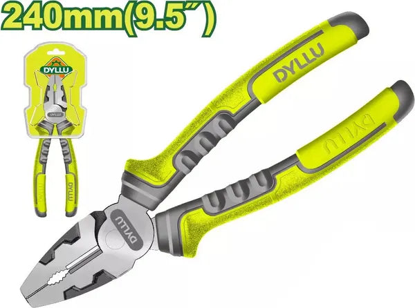 Dyllu High-Leverage Combination Pliers 240mm (9.5-Inch)