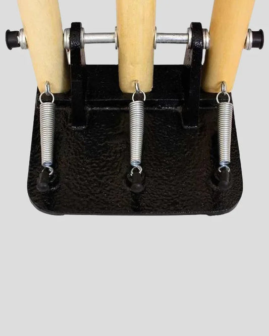 Professional Spring-Loaded Wooden Cricket Wickets with Metal Base Match & Practice Ready