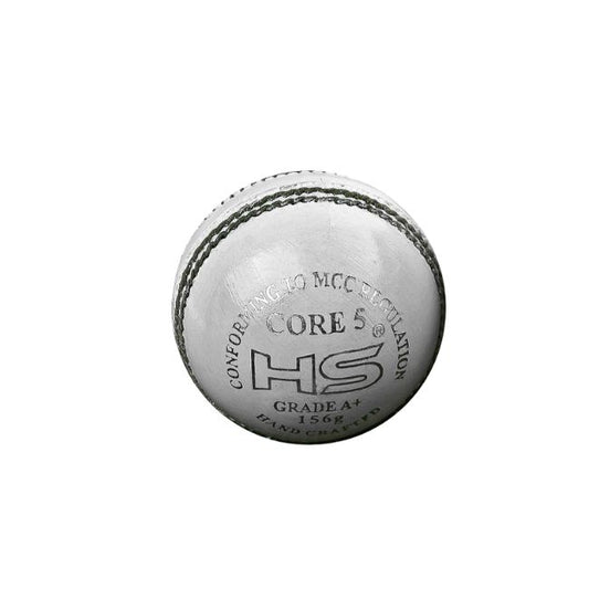HS Core 5 White Cricket Ball (Pack of 6)