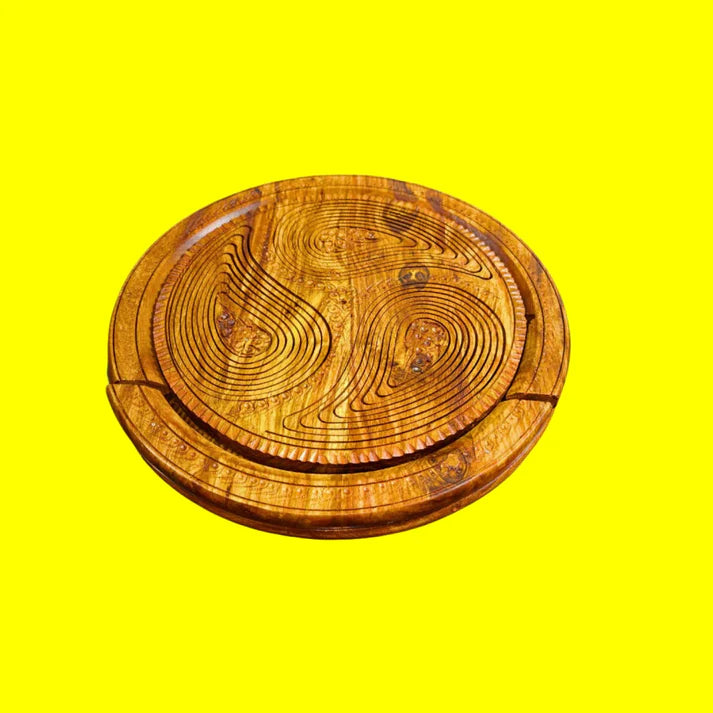 WOODSY 3-Portion Handcrafted Wooden Spring Tray