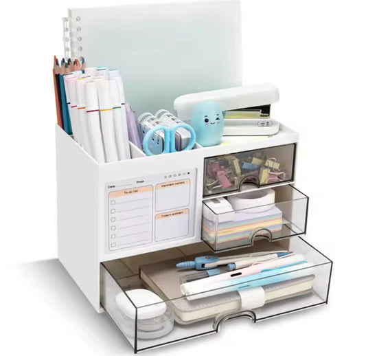 3 Drawer Desk Organizer Sleek Multifunctional Storage for Office  Vanity