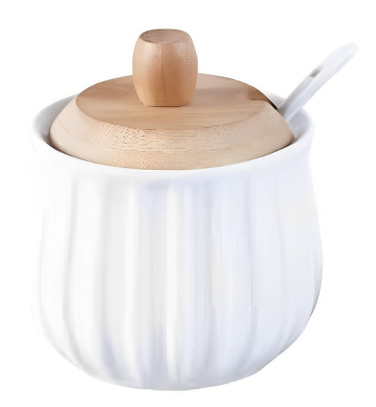 Premium Sugar Pot Elegant & Functional Glass Storage Jar