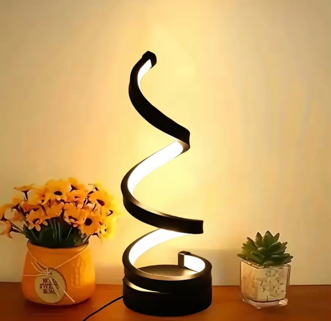 Modern Spiral Dimmable LED Table Lamp