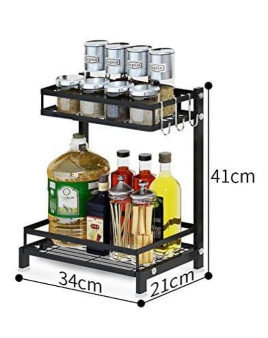 2 Tier Multi-Function Kitchen Storage Rack