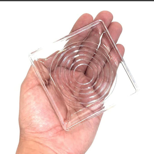 Acrylic Coaster Set of 6pcs with Wooden Stand