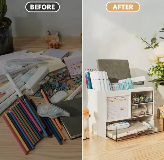 3 Drawer Desk Organizer Sleek Multifunctional Storage for Office  Vanity