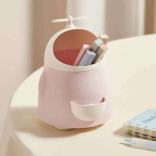 Cute Fan Design Storage Bucket