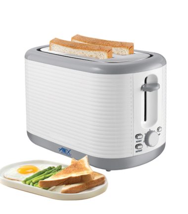 Anex TT-3002 White Toaster 1000W (2-Slice)