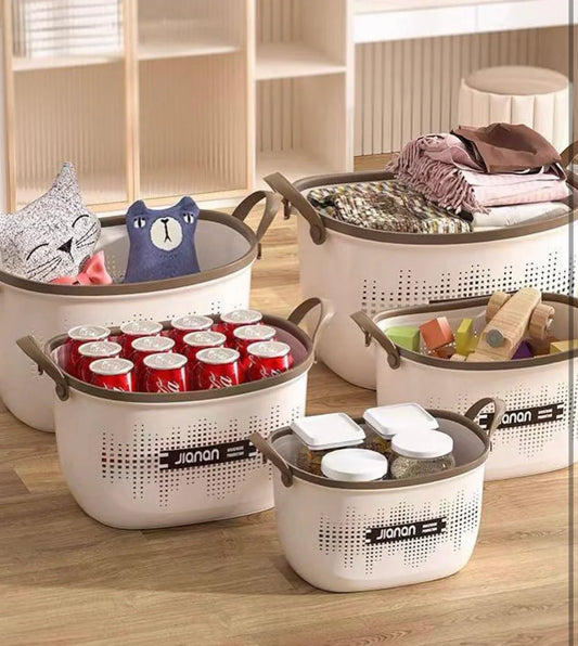 3pcs Multipurpose Storage Basket Set Closet Organization Container Basket | Toiletries Storage Basket