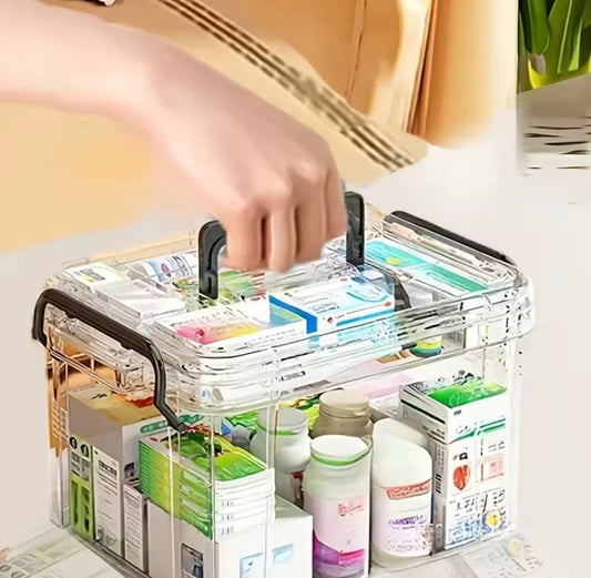 Double Layer Transparent Medicine Box