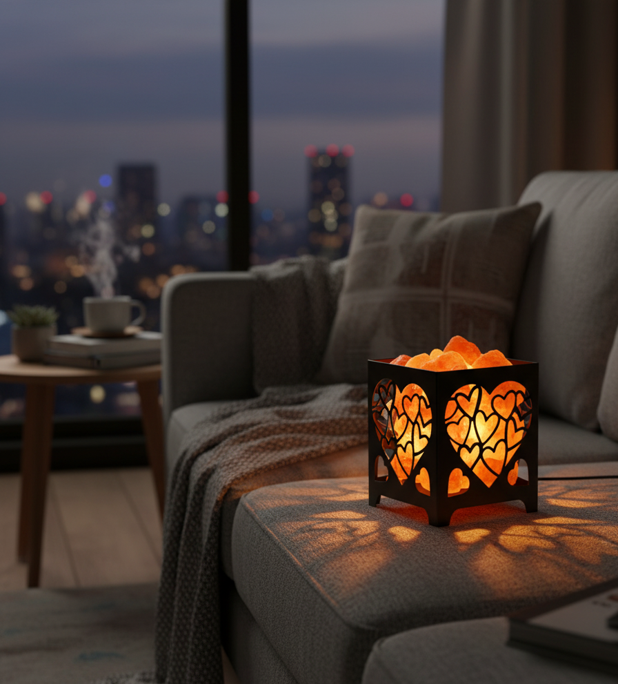 Salt Basket Lamp (Laser-Cut Metal Design)