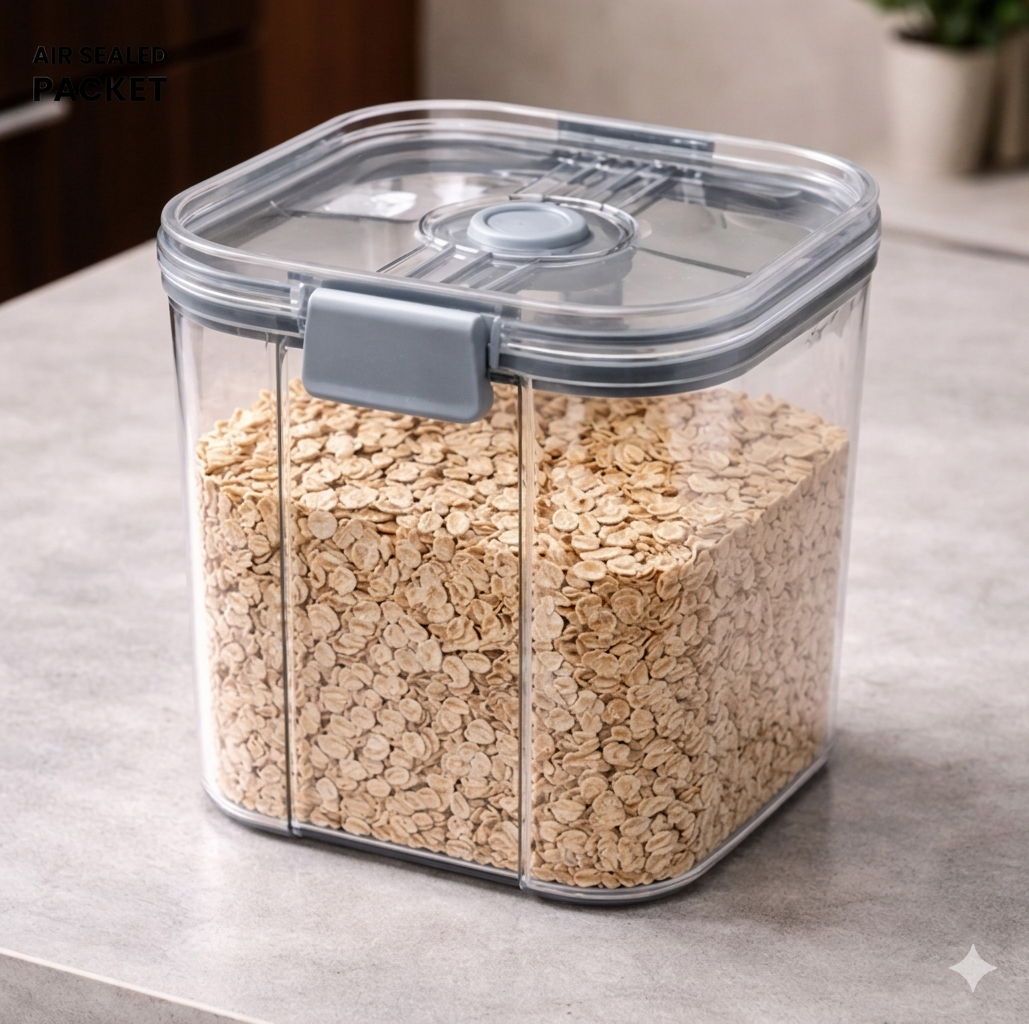 Purilite Select Vacuum Sealed Glass Storage Jar – Airtight Coffee Bean Container with Moisture-Proof Lid for Tea, Spices, and Dry Food Storage