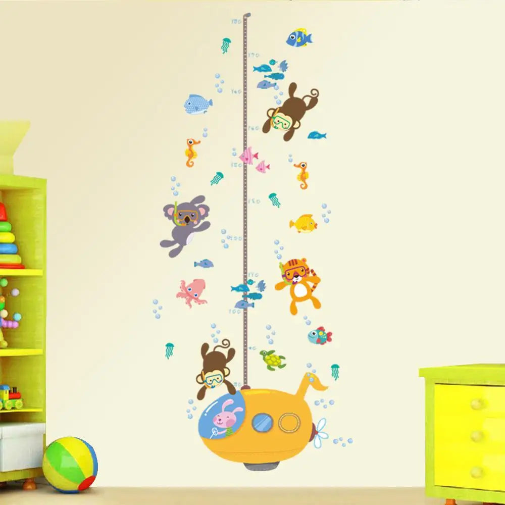 Purilite Select Cartoon Height Measure Wall Sticker