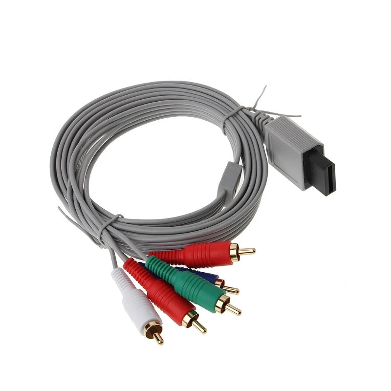 Purilite Select 1.8M Component HDTV AV Audio Adapter Cable 1080P Compatible Console Video Connection Cable Set of 2