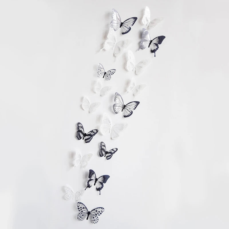 Purilite Select 18Pcs 3D Crystal Butterfly Wall Stickers