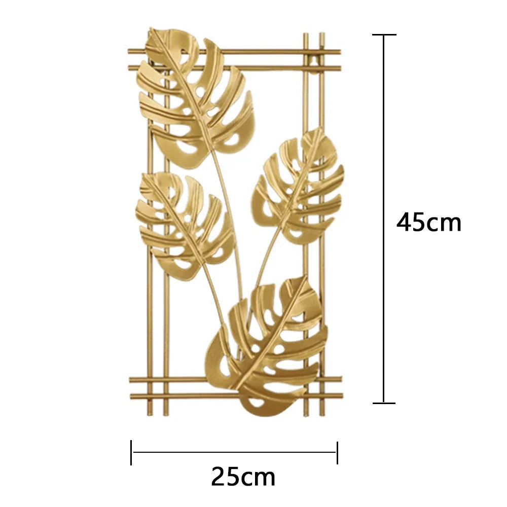 Purilite Select Golden Rectangle Metal Wall Hanging