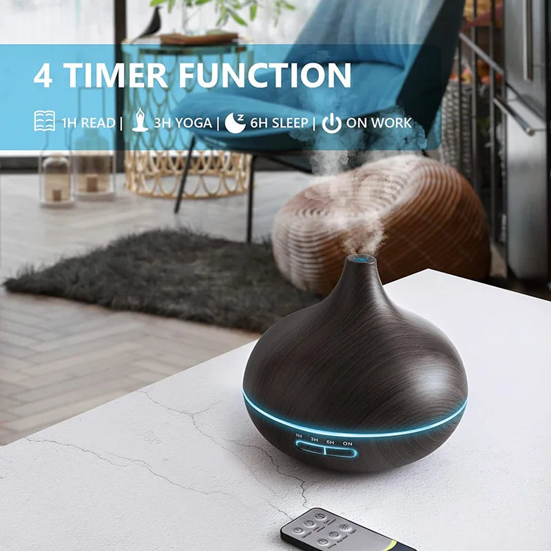 Purilite Select 550ml Wood Color USB Aroma Diffuser