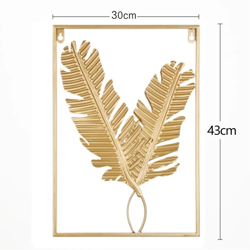 Purilite Select Golden Rectangle Metal Wall Hanging