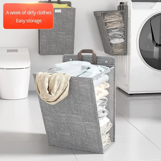 Purilite Select Foldable Adhesive Laundry Basket Hamper