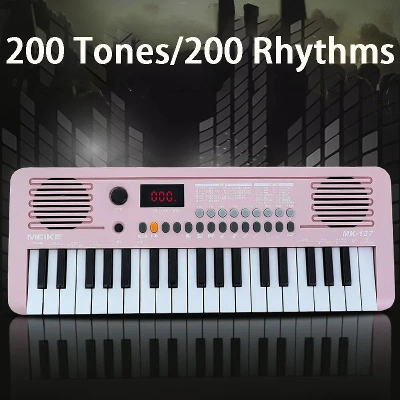 Purilite Select Portable Children's Electronic Organ 37 Keys Professional Keyboard