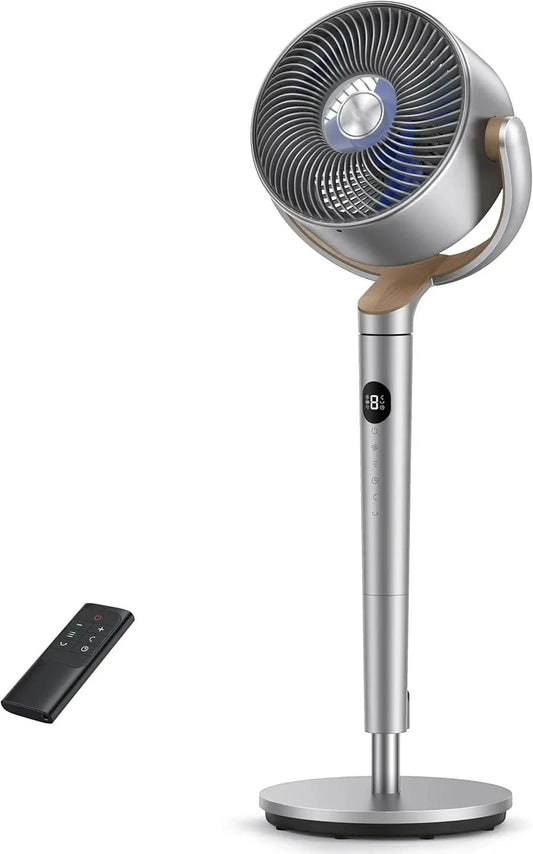 Purilite Select Ultra Quiet Pedestal Fan | 120° Omni-Directional Oscillation | Foldable DC Motor Standing Fan with Remote