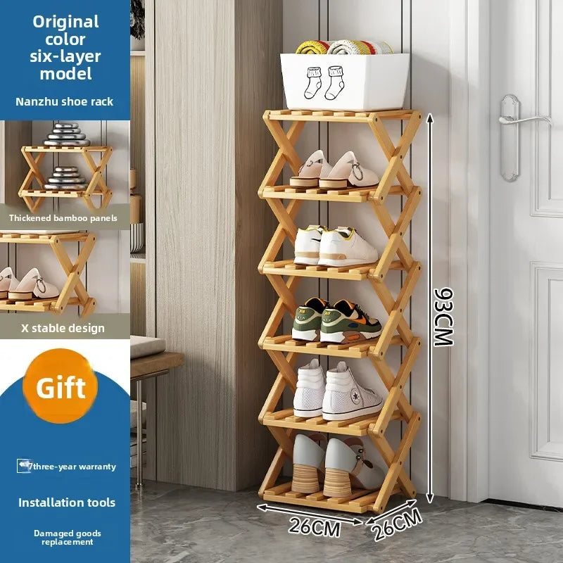Purilite Select Narrow Wooden Shoe Rack