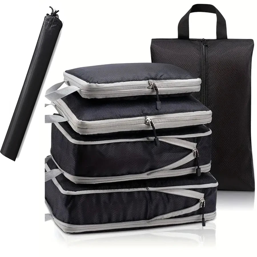 Purilite Select 5‑6 PCS Compressed Travel Packing Cubes Set