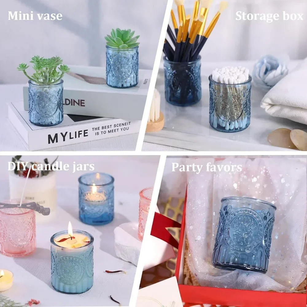 Purilite Select 6/12Pcs Votive Glass Candle Holders