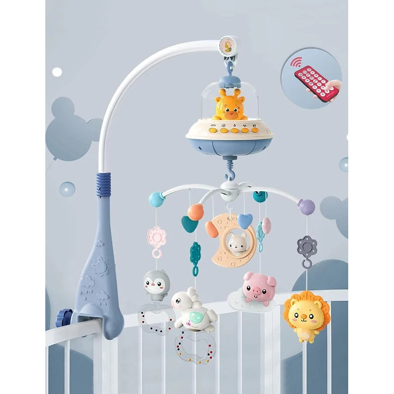 Purilite Select: Musical Baby Crib Mobile with Lights & Projection Remote-Controlled Crib Toy with Soothing Music and Nightlight