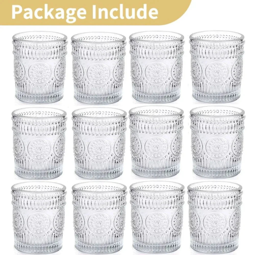 Purilite Select 6/12Pcs Votive Glass Candle Holders