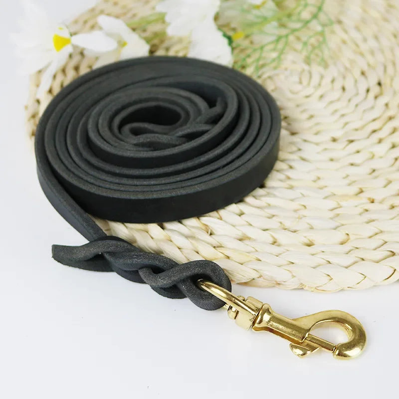 Purilite Select Genuine Leather Dog Leash