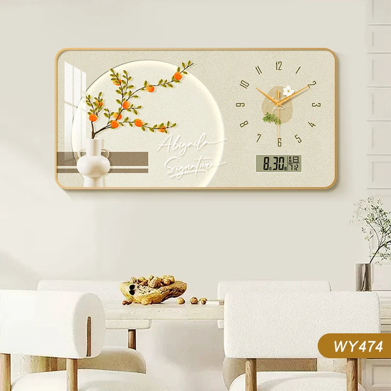 Purilite Select Large Size Flower Artwork Wall Clock