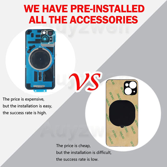 Purilite Select 10Pcs OEM Back Glass with Magnets