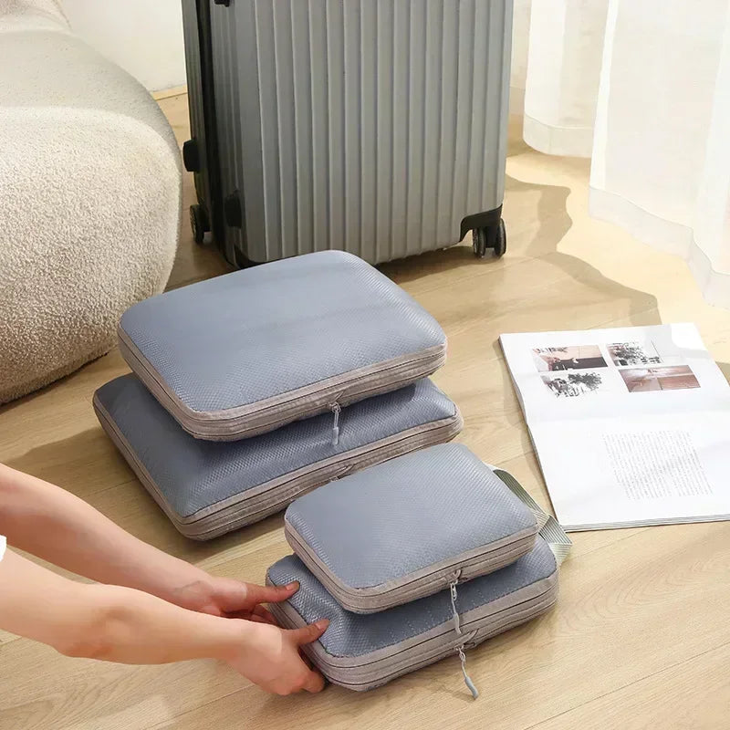 Purilite Select 4PCS Travel Compression Packing Cubes Set