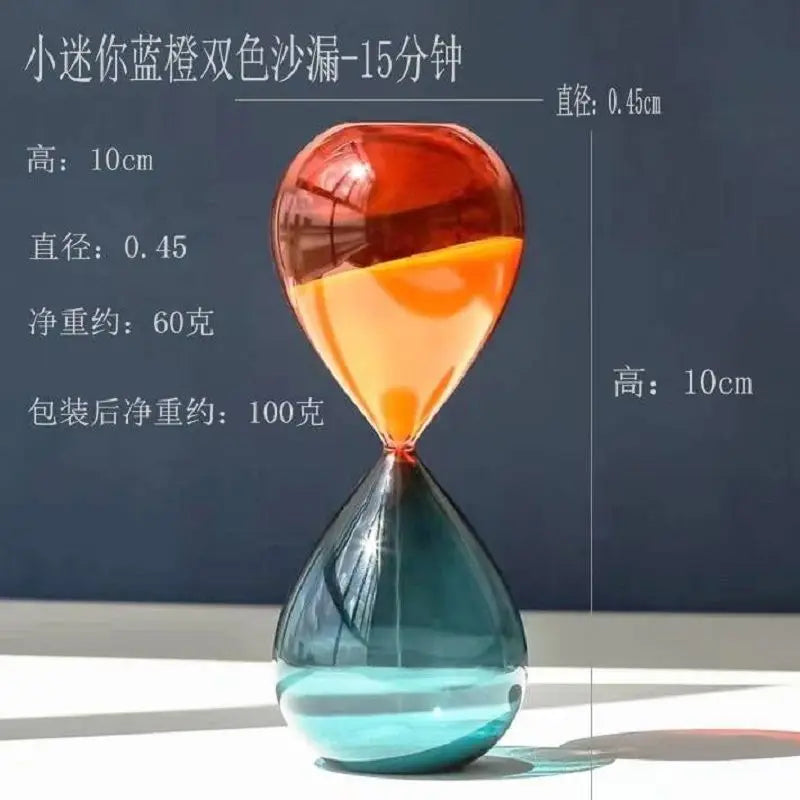 Purilite Select Modern Clear Glass Hourglass Timer