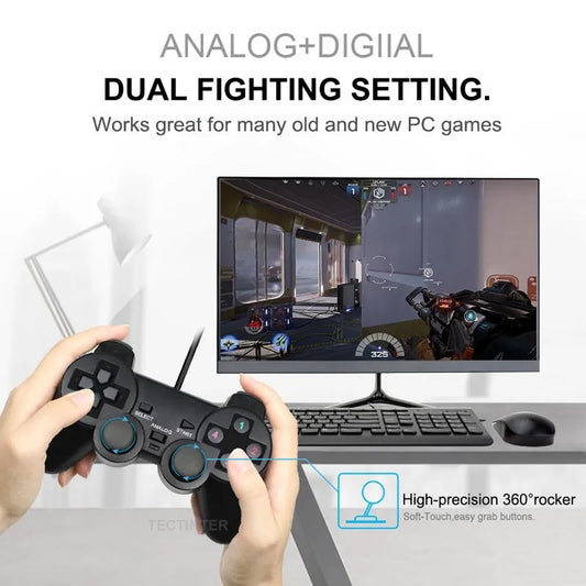 Purilite Select USB Wired Game Controller for PC Plug & Play