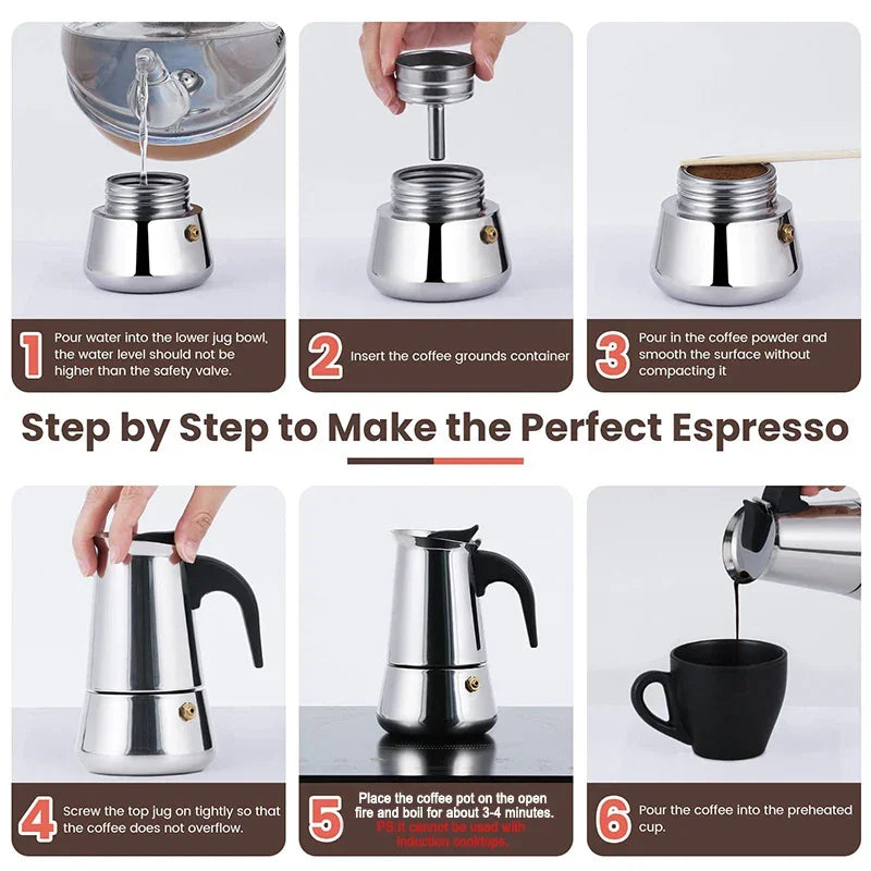 Purilite Select Stainless Steel Espresso Maker