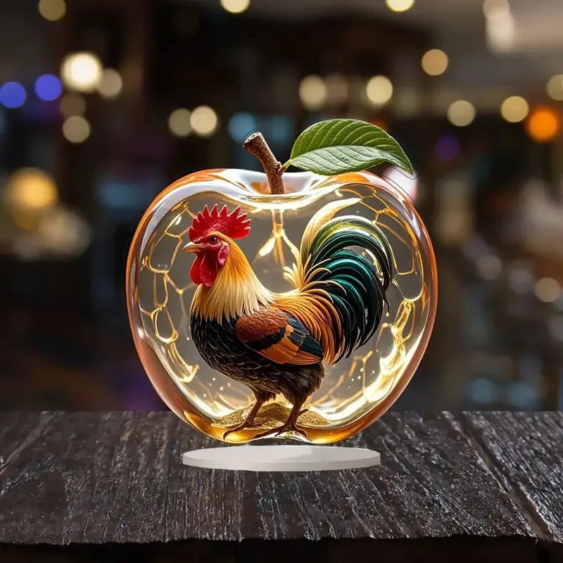 Purilite Select 2D Acrylic Apple Shape Table Ornaments