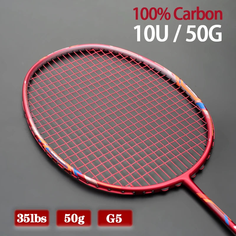 Purilite Select 10U 52G Full Carbon Fiber Badminton Racket