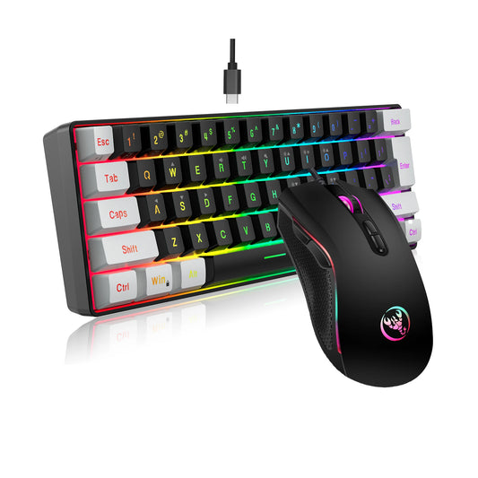 Purilite Select 61-Key Wired RGB Keyboard & Gaming Mouse Combo
