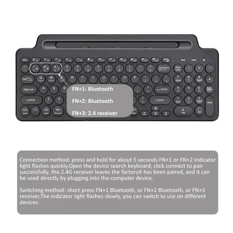 Purilite Select Bluetooth Wireless Mini Keyboard