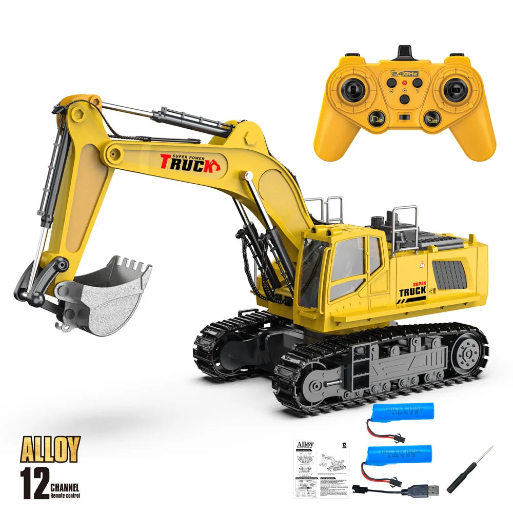 Purilite Select Alloy RC Excavator Truck Toy
