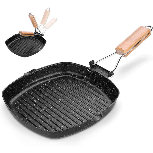 Purilite Select Non-Stick Camping Frying Pan with Folding Handle