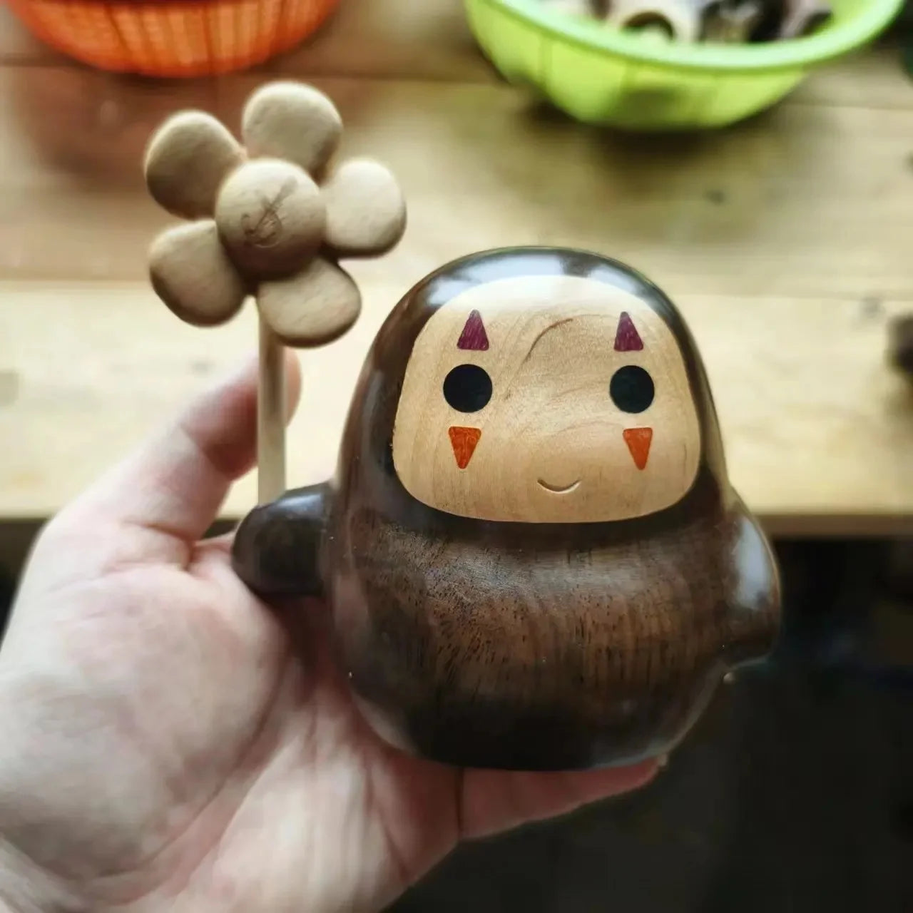 Purilite Select Solid Wood Panda Toothpick Holder