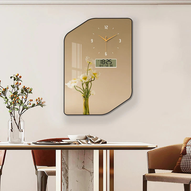 Purilite Select Large Size Aluminum Alloy Framed Artwork Wall Clock