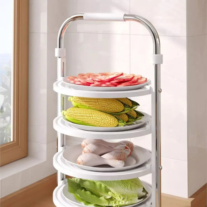 Purilite Select Foldable Kitchen Vegetable Storage Rack – Multi Layer Home Storage Organizer
