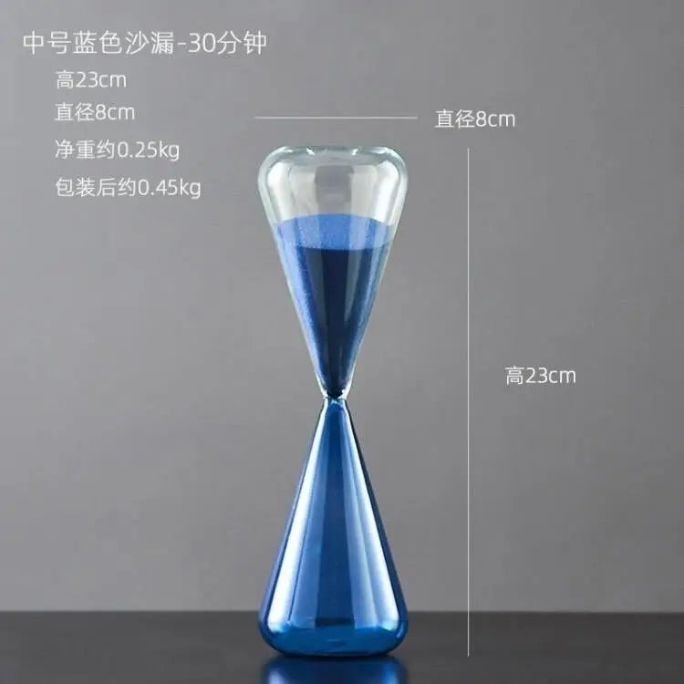 Purilite Select Modern Clear Glass Hourglass Timer